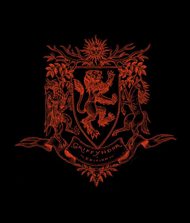 a red and black image of a coat of arms with two lions on the crest