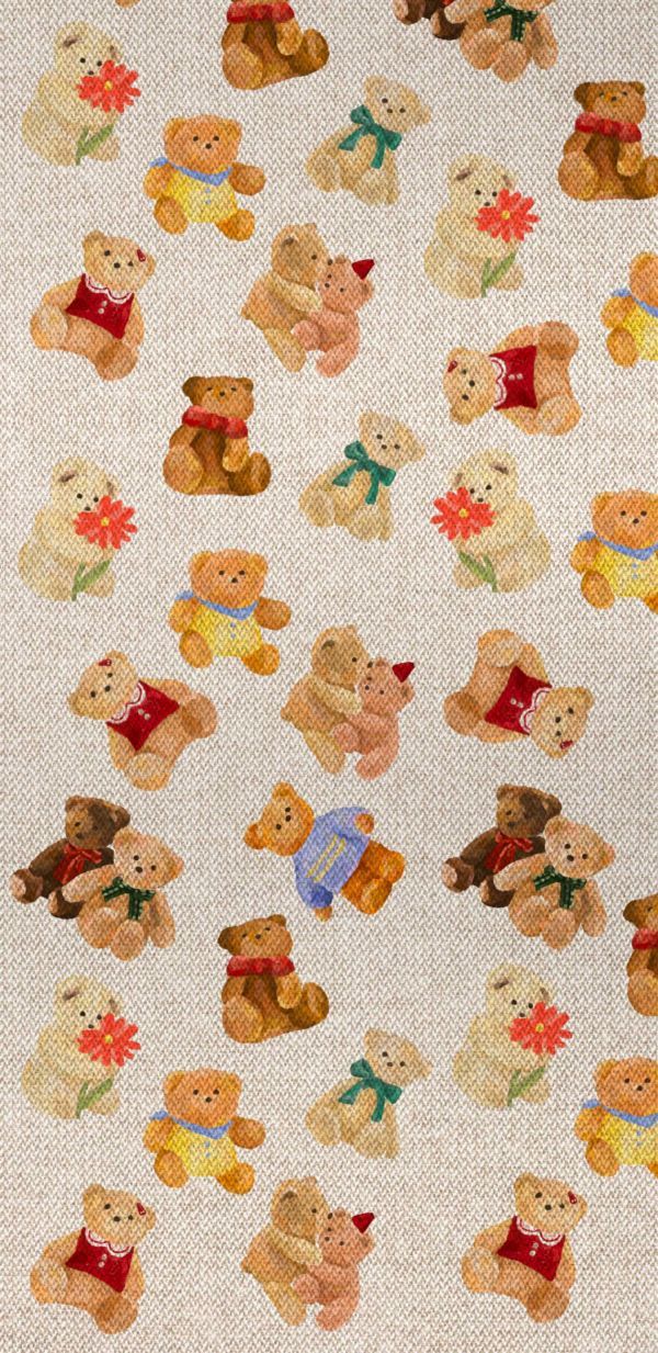 a group of teddy bears on a white background