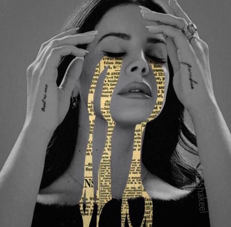 a woman holding her hands to her face with the word love spelled in gold on it