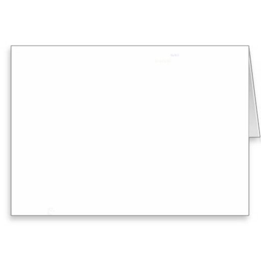 a blank card with white paper on top