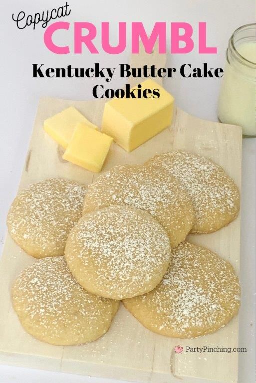 some cookies and butter are on a table