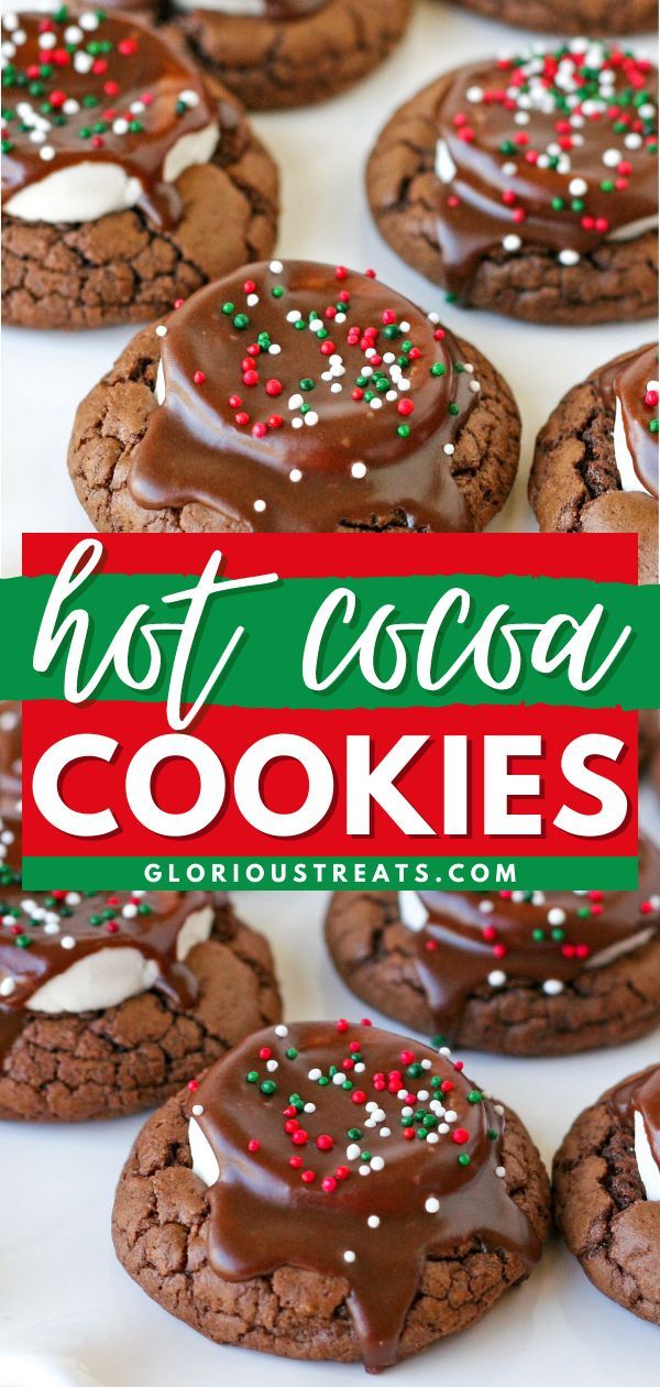 Hot Cocoa Cookies, Christmas cookies, Christmas desserts Marshmallow Fudge, Chocolate Marshmallow Cookies, Chocolate Christmas Cookies, Cookie Contest, Baking Contest, Hot Cocoa Cookies, Fudge Cookies, Hot Chocolate Cookies, Cocoa Cookies