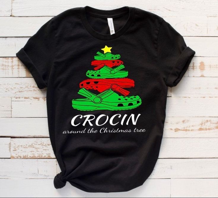 Crocin Around The Christmas Tree - Unisex Bella Canvas Shirt Bella Canvas, Christmas Shirts, Christmas Tree, T Shirts For Women, Mens Graphic Tshirt, Mens Tshirts, Sweatshirts, Mens Tops, Christmas