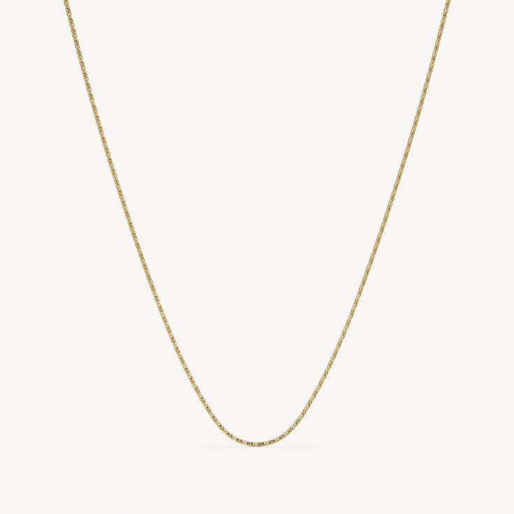 Ida is an 18-inch vintage inspired diamond cut gold chain. Offered with two different styles of clasps. Vintage Gold Oval Chain Necklace, Retro Adjustable Gold Necklace, Fine Jewelry: Yellow Gold Emerald Necklace With Delicate Chain, Timeless 14k Gold Emerald-cut Necklace, Vintage Gold-plated Necklace With Adjustable Chain, Olive Avenue Jewelry, Simple Texture, Jewelry Companies, 404 Page Not Found