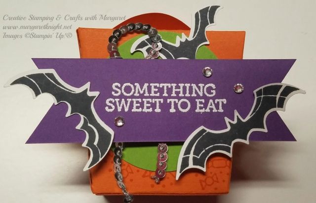 Halloween Treat Holder using Stampin' Up! Takeout Treats Thinlits and