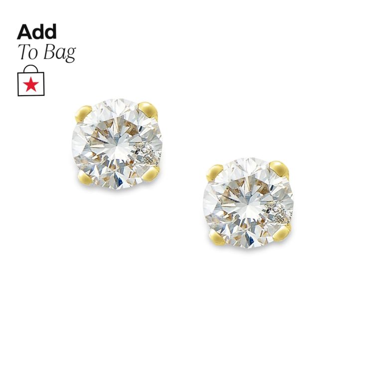 in stock White Gold Earrings Studs, White Gold Studs, Diamond Stud Earrings, Classic Chic, Diamond Stud, Gold Studs, Gold Earrings Studs, Round Cut Diamond, Diamond Earrings Studs