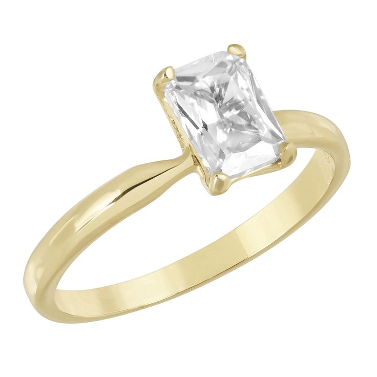 Built under pressure and near indestructible, the radiant diamond is a symbol of strength. A clear symbol of your brilliance, strength, and resilience. 14kt Gold Plated Water Resistant Classic Gold Diamond Ring With Si Clarity, Anniversary Jewelry With Si Clarity And Emerald Cut, Si Clarity Emerald Cut Jewelry For Anniversary, Classic White Gold Diamond Ring Si Clarity, 14k Gold Diamond Ring With Radiant Cut For Promise, 14k Gold Solitaire Ring With Radiant Cut, 14k Gold Solitaire Diamond Ring With Radiant Cut, Classic Diamond White Jewelry With Si Clarity, Classic Jewelry In Diamond White With Si Clarity