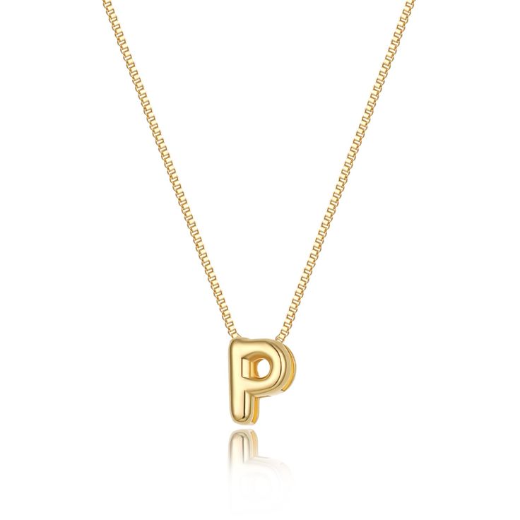 PRICES MAY VARY. 𝐒𝐈𝐙𝐄: Initial P necklace length:16.5"+2" , Bubble letter charm: about 0.31”*0.39”, With 1.0mm wide box chain, Simple and stylish！ 𝐎𝐂𝐂𝐀𝐒𝐈𝐎𝐍: Add this dainty initial necklace to your jewelry collection，It can be worn alone or layered with other necklaces for most everyday outfits. 𝐌𝐀𝐓𝐄𝐑𝐈𝐀: This dainty gold necklace is made of 14K gold plated to ensure a long without faded, that is nickel free, lead free, and hypoallergenic. 𝐀𝐒 𝐀 𝐆𝐈𝐅𝐓: Choose your own gold Bubble Letter Initial Necklace, Cute Initial Necklaces, Expensive Christmas Gifts For Teens, Best Christmas Gifts For Teens, Cute Gold Necklaces, Good Christmas Gifts For Teenagers, Cute Simple Necklaces, Cute Wishlist, Cute Gold Jewelry