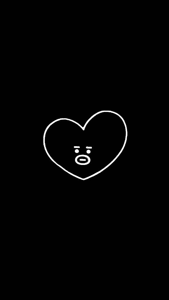 a black and white heart with the letter s in it's center on a dark background