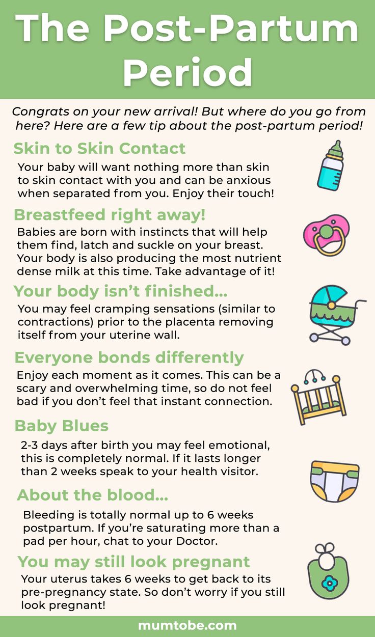 the post - partum period info sheet