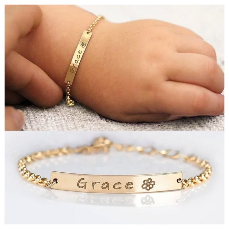 Personalized Baby Name Bracelet - Humble Legends Personalised Baby Bracelet, Personalized Baby Boy Gifts, Toddler Bracelet, Grandmother Jewelry, Fancy Yellow Diamond, Gold Armband, Party Kleidung, Baby Bracelet, Baby Jewelry