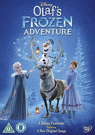 an image of the movie frozen adventure with characters from disney's animated film,