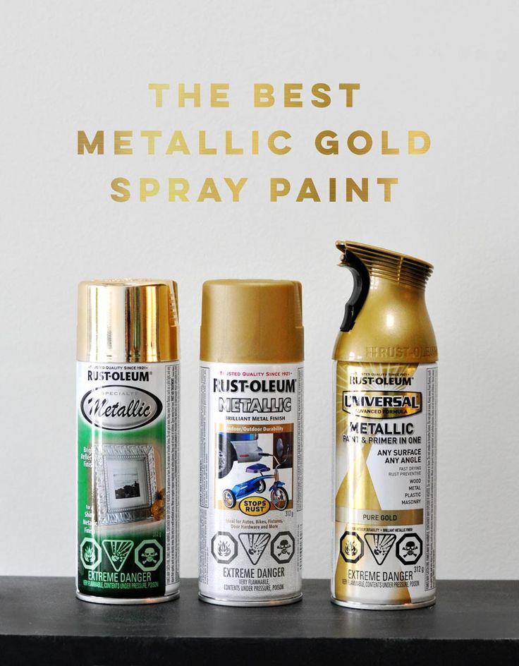 the best metallic gold spray paint