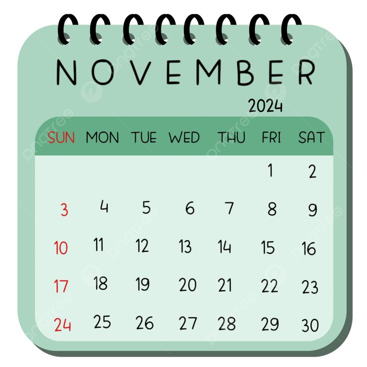 November 2024 Calendar, Calendar 2024, Calendar Year 2024, Monthly ...