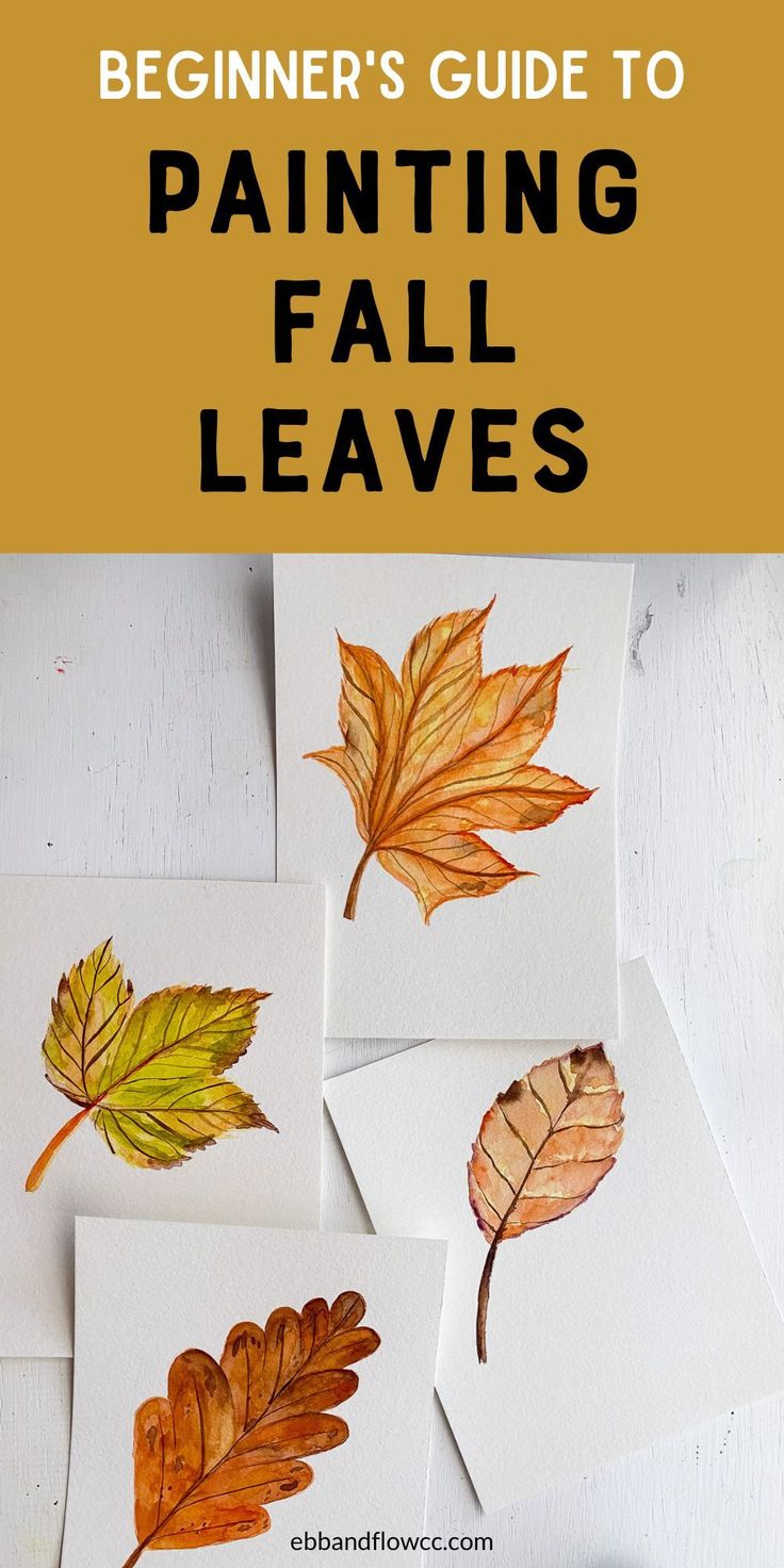 the beginner's guide to painting fall leaves