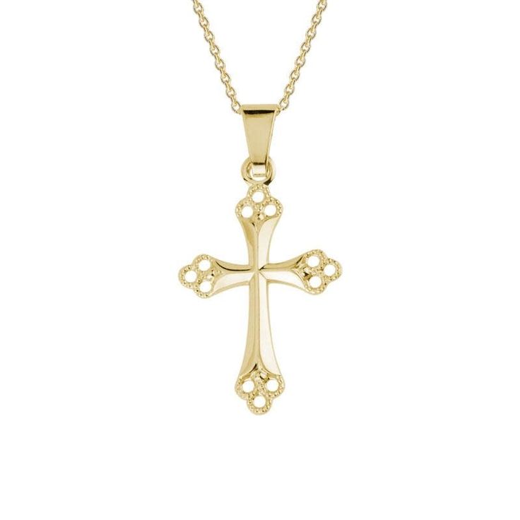 A beautiful and timeless classic, our Filigree Cross Necklace serves as a cherished emblem of faith and love. Elegant Cross Pendant Necklace As Gift, Elegant Cross Pendant Necklace For Gift, Sterling Silver Crucifix Necklace In Fine Jewelry Style, Fine Sterling Silver Crucifix Necklace, Classic Yellow Gold Cross Pendant Jewelry, Classic Cross Necklaces For Gifts, Classic Yellow Gold Cross Jewelry, Timeless Elegant Pendant Jewelry, Classic Cross Pendant Jewelry As Gift