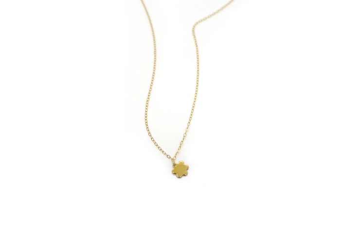 "This handcrafted 14k gold filled flower charm necklace will add beauty and meaning to every day. 14k gold filled flower charm on 14k Gold Filled chain & clasp Pendant is approx. 10mm Necklace Length: 16\", 17\", 18\" ♥Shipping♥✈ It will take approx. 3-5 business days to US, and 1 - 2 weeks to all of the countries. All orders would be shipped it out within 1 to 2 business days. ♥GREETINGS♥ If you are buying gifts for someone and have them mailed to the person directly, we are always happy to 14k Gold Filled Flower Necklace, 14k Gold-filled Flower Necklace, Minimalist 14k Gold Flower-shaped Jewelry, Minimalist 14k Gold Flower Shaped Jewelry, Minimalist 14k Gold Jewelry With Flower Shape, Delicate Yellow Gold Jewelry With Flower Charm, Everyday 14k Gold Necklaces With Flower Charm, Everyday Flower Charm Necklaces, Everyday 14k Gold Necklace With Flower Charm