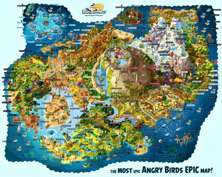 the most angry birds epic map i've ever seen, and it looks amazing