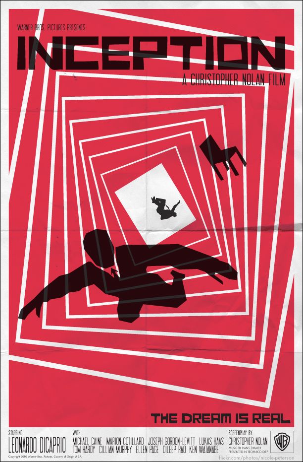 a movie poster for the film deception with an image of a man falling into a maze