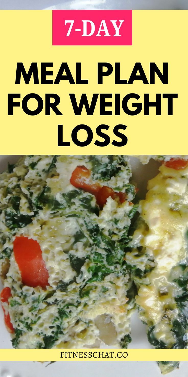 7 day meal plan for weight loss