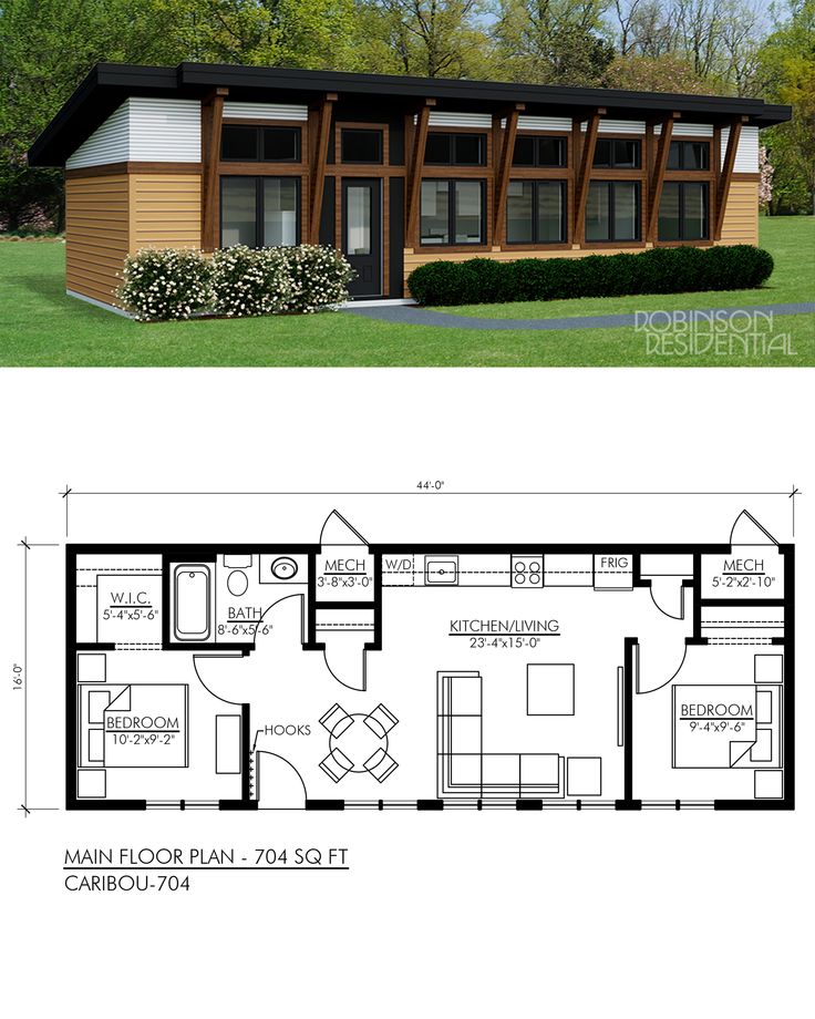 two story house plans with one bedroom and living room in the middle, while another floor plan