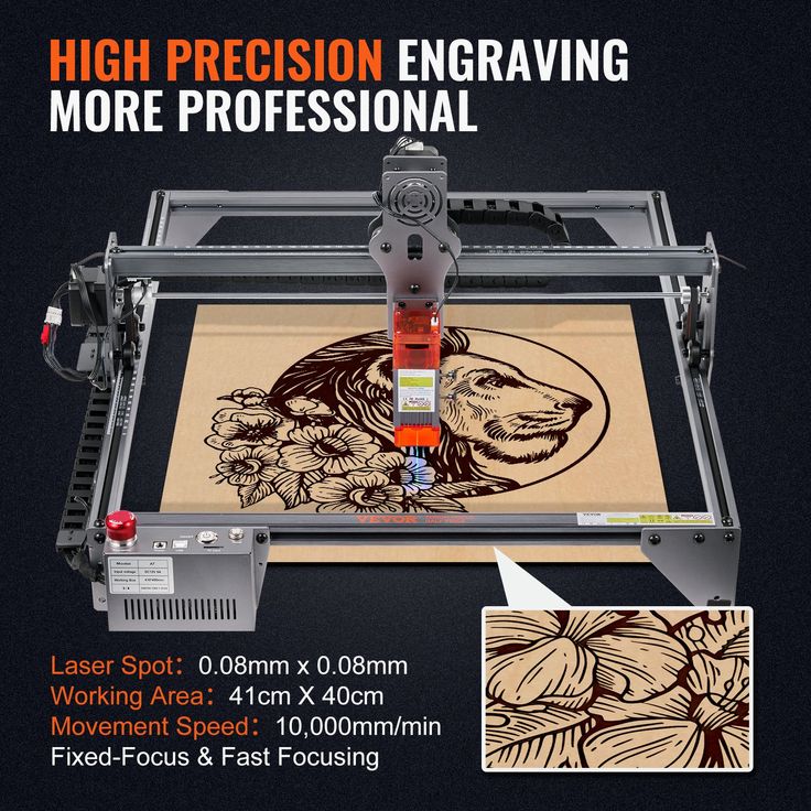 a large screen printing machine with the words high precision engraving more professional