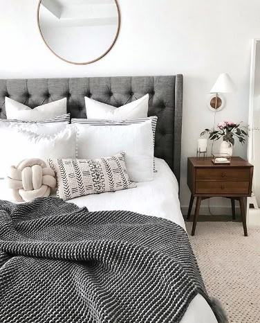 the instagram page for instagram com shows an image of a bed with pillows and blankets