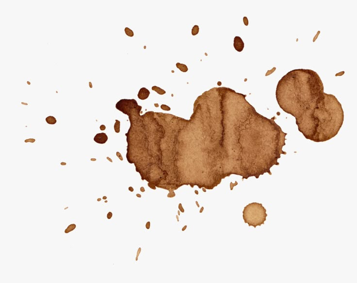 coffee stains on a white background