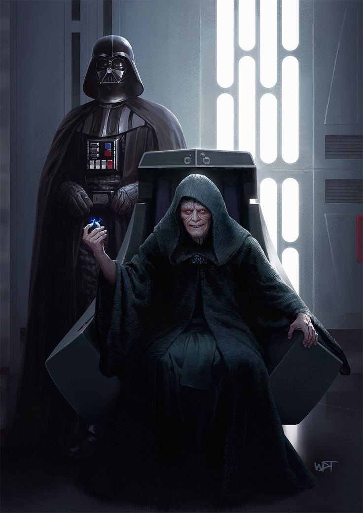 darth vader sitting in a chair with a cell phone