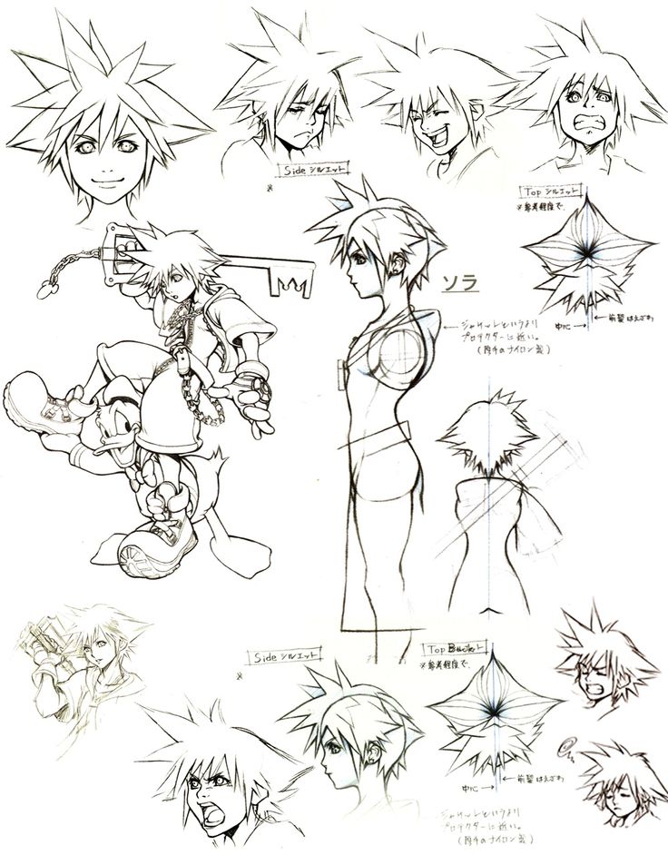 some character sketches from the video game sonic and other characters are shown in this image