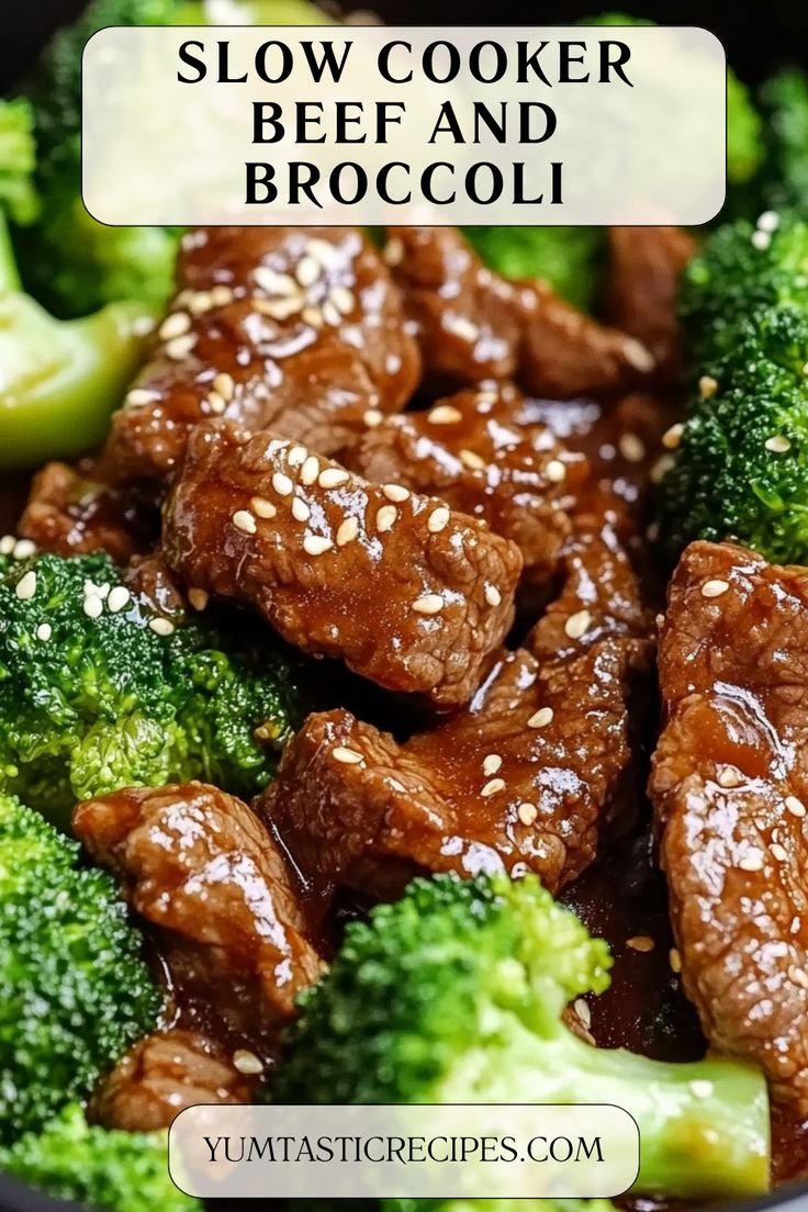 Enjoy the perfect balance of tender beef and fresh broccoli in a rich, savory sauce. This slow cooker beef and broccoli recipe is ideal for busy weeknights, offering all the flavor of your favorite takeout with minimal effort. Try it today!  #EasyDinner #SlowCookerRecipes #HealthyMeals #AsianInspired #QuickAndDelicious Broccoli Beef Recipe Slow Cooker, Instant Pot Broccoli Beef, Broccoli Beef Crockpot, Beef And Broccoli Meal Prep, Simple Beef And Broccoli, Beef And Broccoli Crock Pot, Asian Beef And Broccoli, Teriyaki Beef And Broccoli, Beef N Broccoli