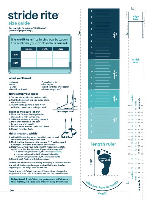 Kids' Shoe Size Chart, Baby & Toddler Shoe Size Chart Toddler shoe