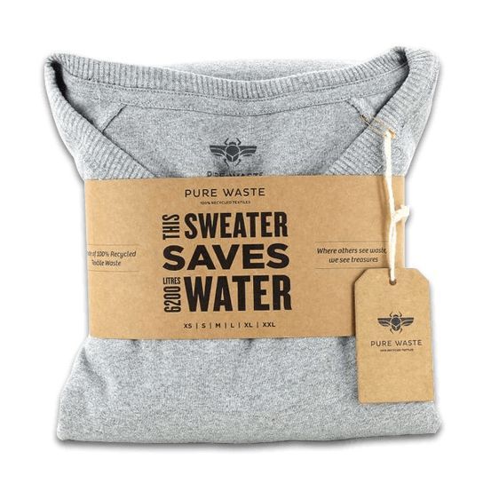 the sweater saver has a tag hanging from it's front and back end