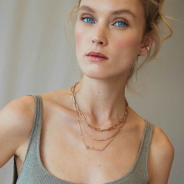 "Minimalist Chain Link Neckace for Her * Classic dainty jewelry in silver, gold, rose gold for mom, sister, best friend, bridesmaids or yourself * Modern women gift minimalist style jewelry for any occasion. ★ D E T A I L S ∙ & ∙ M A T E R I A L ∙ I N F O Material: Sterling Silver 925 / 18k Gold Plated Sterling Silver 925 / 18k Rose Gold Plated Sterling Silver 925 / Gold Vermeil Plated Sterling Silver 925 Thickness: 0.51mm / 0.02\" Measurements: 0.51mm / 0.02\" Chain style: Link Chain Chain Delicate Sterling Silver Chain Necklace For Everyday, Minimalist Chain Necklace With Adjustable Chain For Mother's Day, Minimalist Adjustable Chain Necklace For Mother's Day, Everyday Rose Gold Charm Necklace With Delicate Chain, Minimalist Rose Gold Charm Necklace With Clavicle Chain, Everyday Rose Gold Sterling Silver Necklace, Minimalist Rose Gold Clavicle Chain Jewelry, Minimalist Rose Gold Jewelry For Layering, Minimalist Rose Gold Clavicle Chain