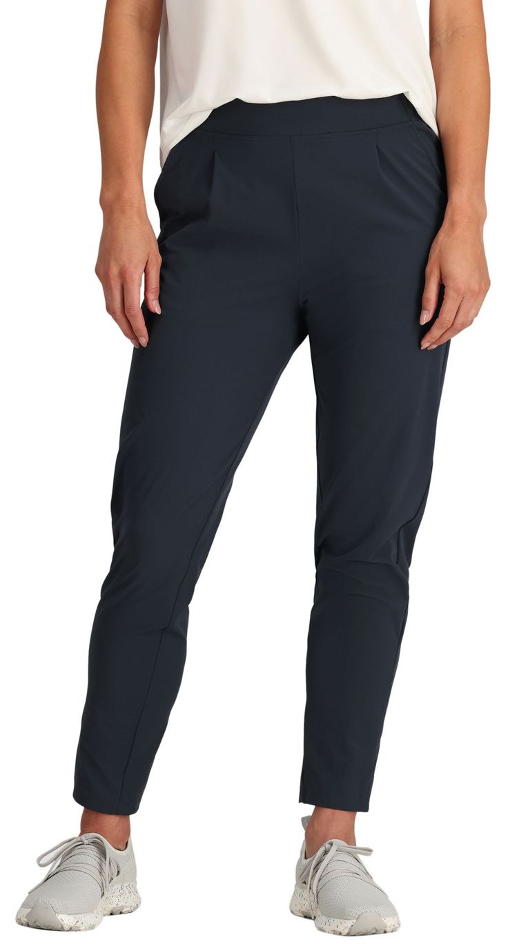 Fit and Design Water resistant Wind resistant Breathable Lightweight Elastic waistband with clean flat front Drop-in slash hand pockets Back welt zip pockets Split hem Bluesign approved, 46% Recycled Nylon, 40% Nylon, 14% Spandex Solid Pants With Elastic Waistband, Functional Mid-rise Pants With Comfort Waistband, Functional Bottoms With Elastic Side Panels, Functional Mid-rise Bottoms With Hip Pockets, Nylon Bottoms With Elastic Waistband For Work, Versatile Tapered Leg Bottoms With Elastic Side Panels, Solid Bottoms With Elastic Side Panels And Tapered Leg, Functional Elastane Bottoms With Comfort Waistband, Sporty Tapered Leg Bottoms With Hip Pockets