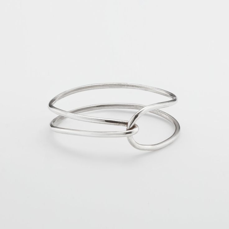 Moni Ring — Fay Andrada Fine Jewelry Double Band For Promise, Timeless Adjustable Double Band Jewelry, Nickel-free Open Ring Jewelry For Promise, Nickel Free Open Ring Jewelry For Promise, Minimalist Silver Double Band Jewelry, Silver Timeless Promise Ring, Timeless Silver Promise Ring, Timeless Sterling Silver Nickel-free Jewelry, Timeless Nickel-free Sterling Silver Jewelry