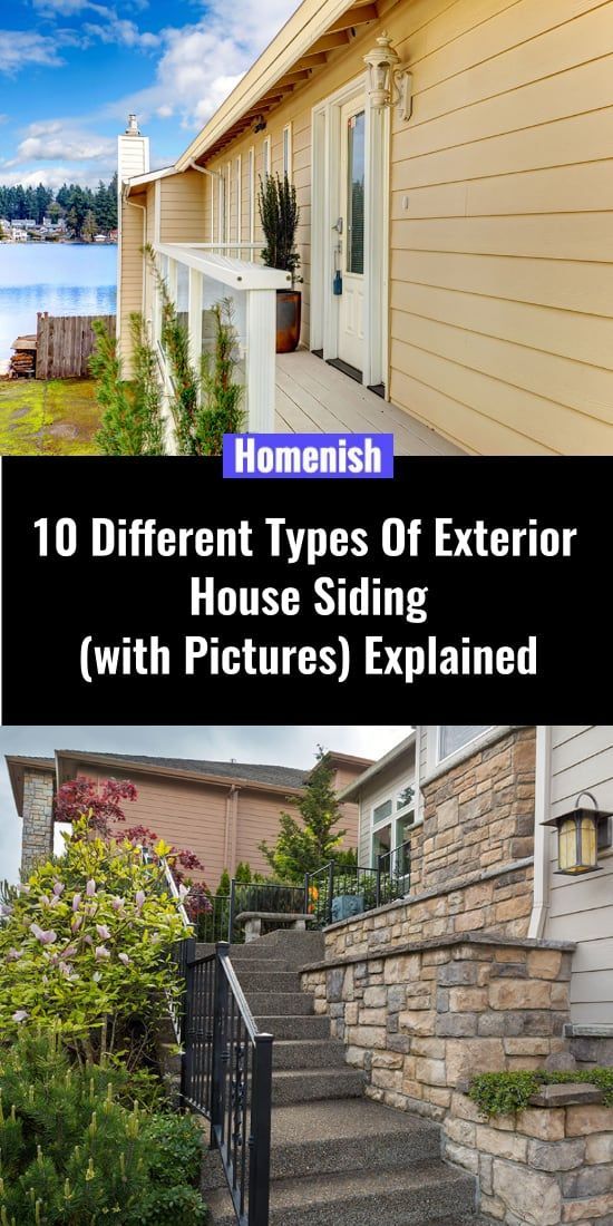 different types of exterior house siding with pictures explaining