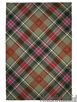 Vivienne Westwood rug....Seriously, though $7,020?!?! Vivienne Westwood Punk, Vivienne Westwood Designs, Vivienne Westwood Logo, Vivienne Westwood Fashion, Tartan Wallpaper, Punk Wallpaper, Plaid Rug, Road House, Color Plan