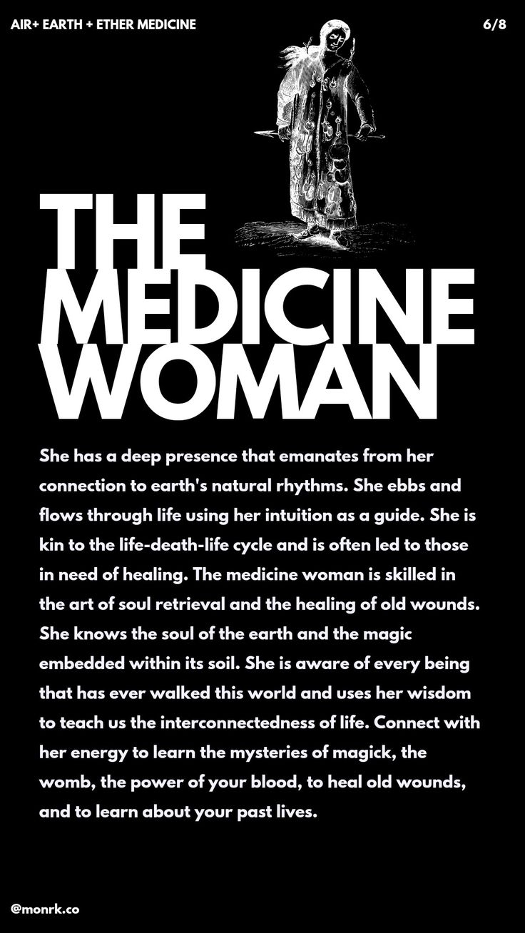 the medicine woman book cover with an image of a person in white on black background