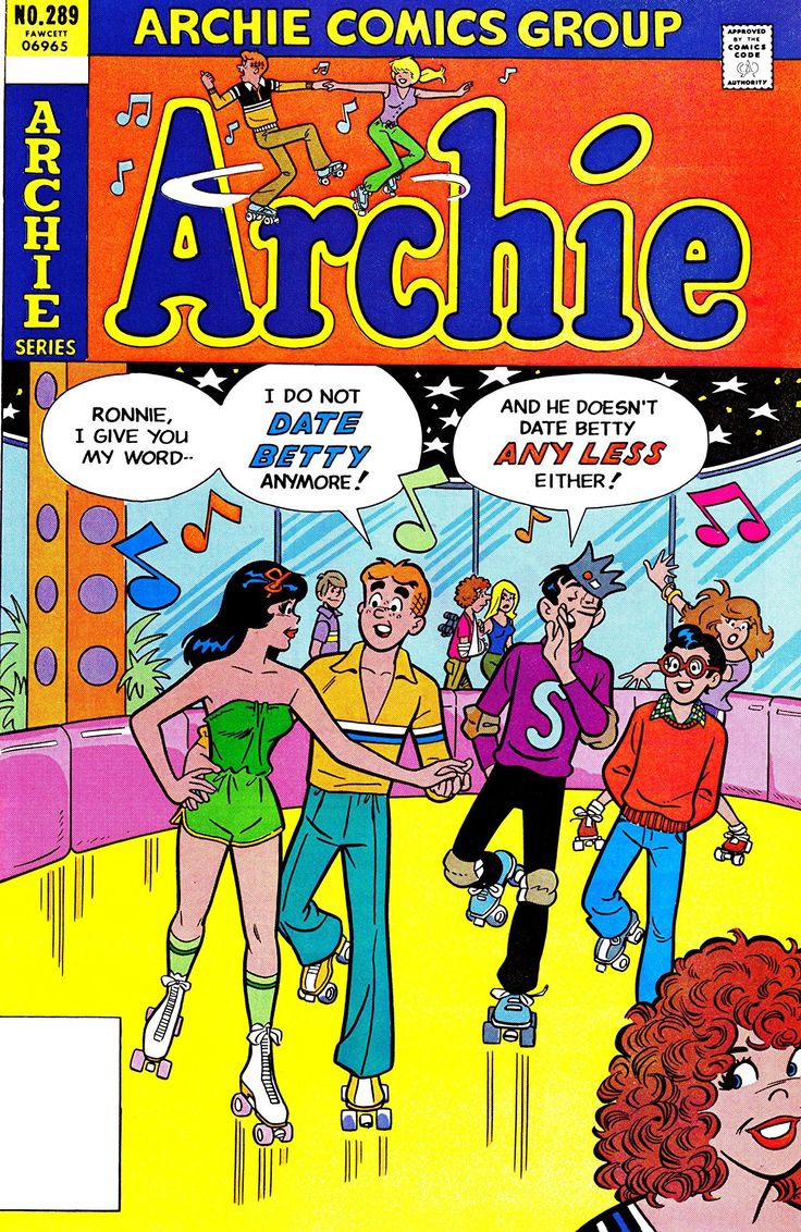 an old comic book cover with the title'archie comics group'on it