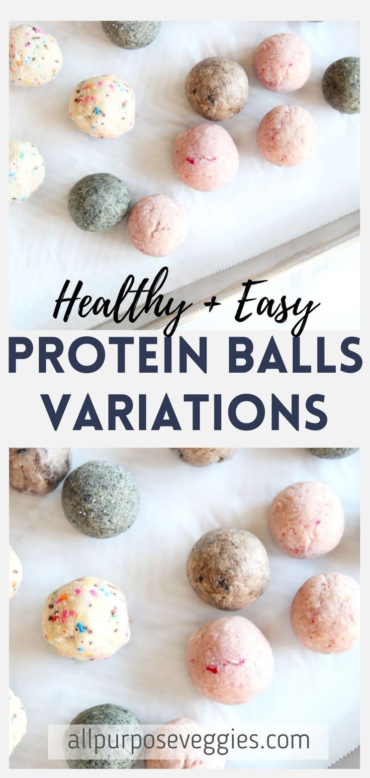 healthy and easy protein balls variations