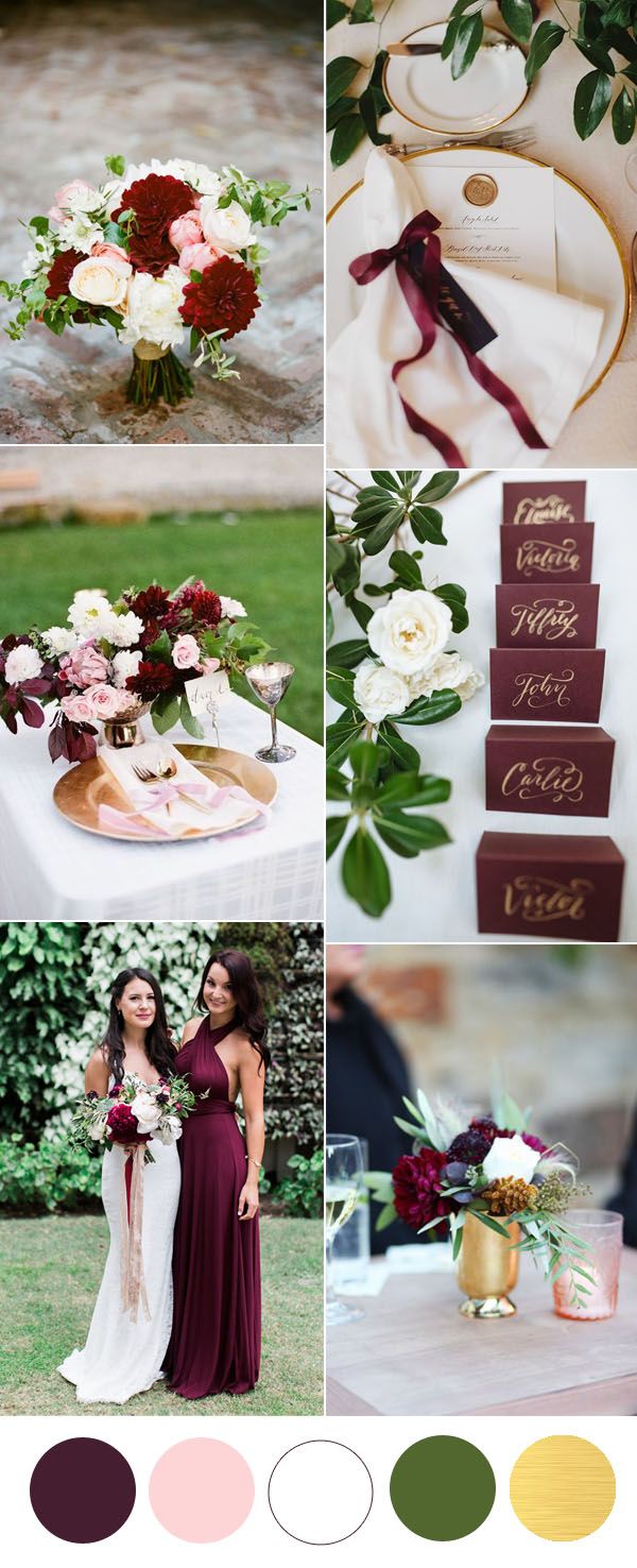 46+ Burgundy wedding color theme information