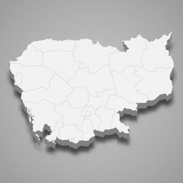 a 3d map of the country of england in white on a gray background with shadow