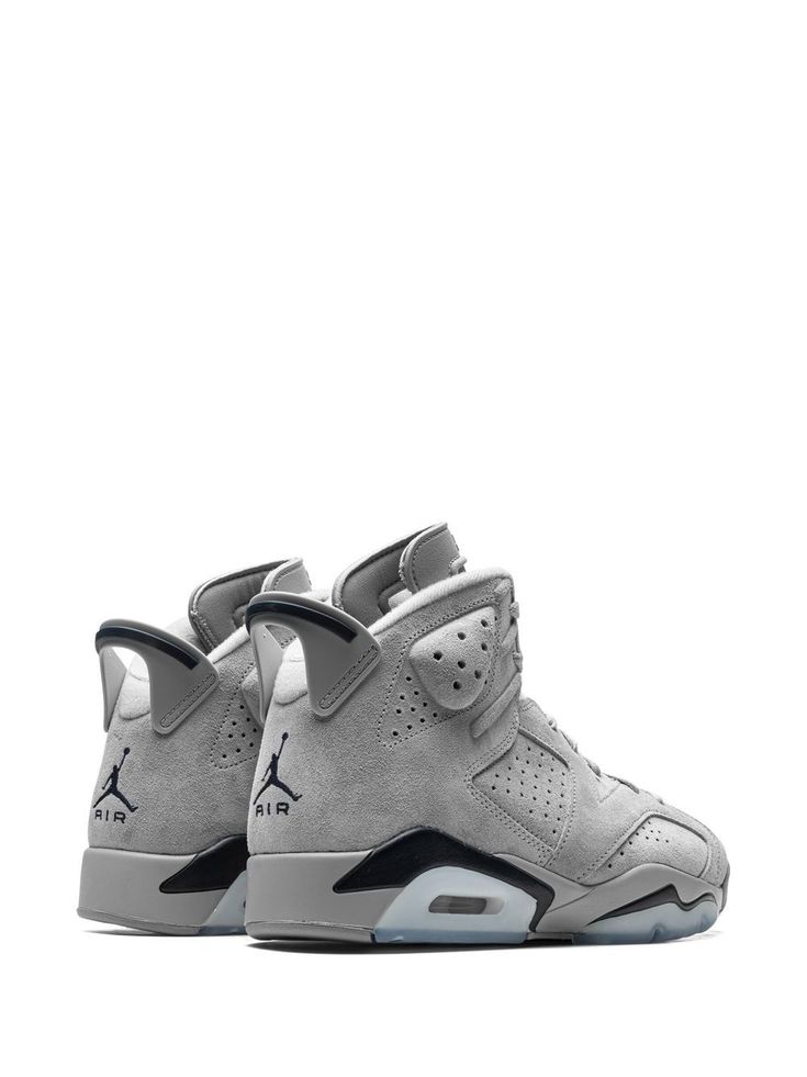 Find JORDAN Air 6 Georgetown Sneakers on Editorialist. Magnet/College Navy suede perforated detailing logo print to the rear pull-tab at the heel front lace-up fastening branded insole flat rubber sole These styles are supplied by a premium sneaker marketplace. Stocking only the most sought-after footwear, they source and curate some of the most hard to find sneakers from around the world. Jordan 6 Retro, Detailing Logo, Jordan Air, Air Jordan 6, Jordan 6, Swag Shoes, Sneakers Grey, Pull Tab, Nike Jordan