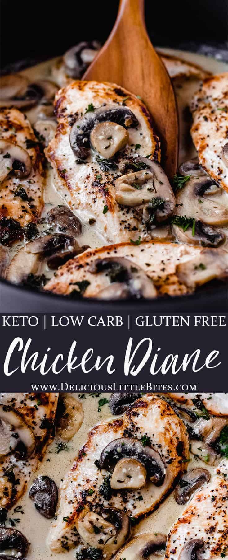 Dairy And Gluten Free Chicken Recipes, Low Sodium Chicken Casserole Recipes, Gluten Free Chicken Breast Recipes, Low Carb Chicken Breast Recipes, Chicken Diane, Recipe For Steak, Sautéed Chicken, Steak Diane, Low Calorie Chicken