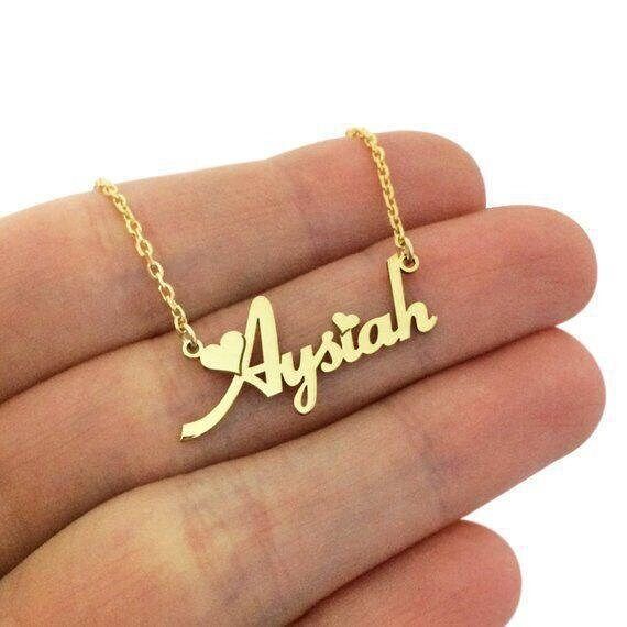 22kt Gold Personalized Name Necklace - Christmas Gift - Gold Custom Name plate - Gift for Her - 22kt Gold Handmade Name Necklace .  22Kt Gold Name Necklace - Gift for Her - Personalized Name necklace - Gold Name Necklace - Personalized Jewelry - Personalized Gift  We are committed to ethical business practices, from sourcing materials to the creation of our jewelry. Our dedication to sustainability and responsibility extends to every facet of our operation, providing you with peace of mind knowi Yellow Gold Plated Necklaces For Anniversary, Customized Luxury Yellow Gold Necklaces, Customized Yellow Gold Luxury Necklace, Luxury Customized Yellow Gold Necklaces, Custom Gold Name Necklace For Valentine's Day, Custom Gold Necklace With Name For Valentine's Day, Customized Gold Necklace For Anniversary, Personalized Gold Name Necklace For Wedding, Customized Yellow Gold Necklace For Formal Occasions