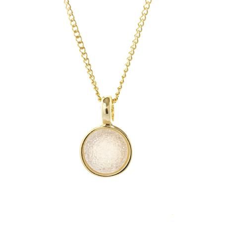 Marcia Moran Circlet LCL012c Round Druzy Necklace Natural White Druzy Druzy Necklace, Circle Shape, Gold Plated Necklace, Druzy, Wedding Jewelry, 18k Gold, Gold Necklace, Gold Plate, Fashion Jewelry