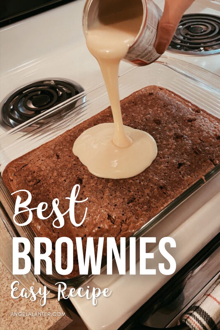 A lot of desserts call for a ton of ingredients, multiple steps and a lot of time invested. That’s another reason why I love this recipe so much, it’s so simple that it’s almost impossible to mess them up. How to make box brownies better, easy recipe to try at home. Angela Lanter #AngelaLanter Brownie Desserts Recipes, Angela Lanter, Torte Cupcake, Brownie Desserts, Dessert Aux Fruits, Best Brownies, Brownies Recipe, Dump Cake, Brownie Cookies