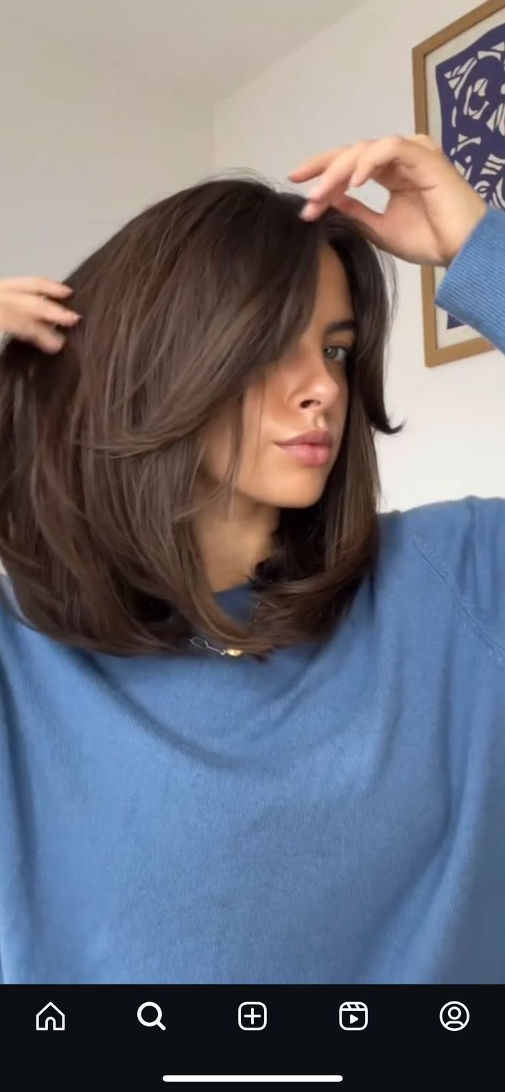 Hair Cuts For Bigger Foreheads, Medium Length 90s Blowout, Lob With Curtain Bangs Thick Hair, 90s Haircut Midlength, Short Straight Haircuts For Round Faces, Short Hairstyle Women Asian Round Face, Lob Fine Hair Straight, Lob Before And After, Straight Bob Curtain Bangs