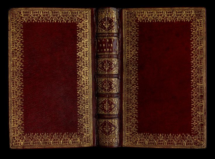 an old red book with gold trimming